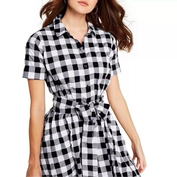 Lisa Marie Fernandez For Target Button Front Shirt Dress Gingham - Picture 4 of 6
